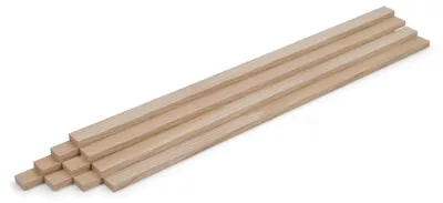 Produktbild von 10er-Set Holzleisten - Esche gehobelt - 8 x 25 x 500 mm