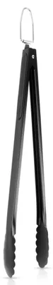 Image de Pince à barbecue en acier inoxydable noir 43 cm