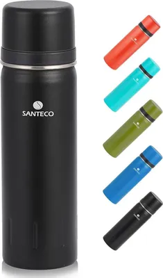 Produktbild von Edelstahl Thermosflasche Isolierflasche - BPA-frei 24H Kalt & 12H Heiß 1000ml