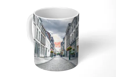 Obrázek produktu pro MuchoWow® Šálek na kávu Šálek na kávu Hrnek na kávu 350 ml Architektura - Maastricht - BíláŠálek na čaj - Foto hrnek