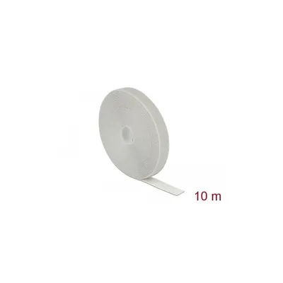 Produktbild von Kabelbinder Klettverschluss 1 Stk L10 m x B20 mm Rolle grau Delock