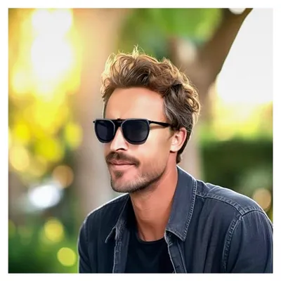 Produktbild von Polarisiert Sonnenbrillen Aufsatz, Clip-On Sonnenbrille, Anhebbar und Ultraleicht, Herren, Damen 100% UV400