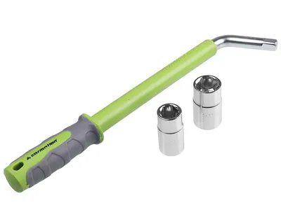 Obrázek produktu pro Teleskopický klíč se 2 nástrčnými hlavicemi 17-19 a 21-23 mm, CrV, pogumovaný