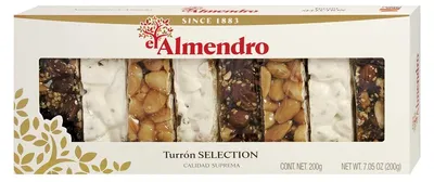 Obrázok produktu pre El Almendro Turrón Selection, tyčinka Turrón v 3 príchutiach: sezam, krehká a karamelová