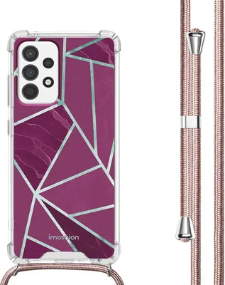 Produktbild von imoshion Design Hülle mit Band Samsung Galaxy A53 - Bordeaux Graphic