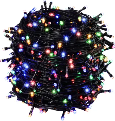 Produktbild von DEUBA® Lichterkette 700 LED Außen 8 Leuchtmodi Innen IP44 Wetterfest mit Netzteil Mehrfarbig 14 m Weihnachten Weihnachtsbaum Weihnachtsbeleuchtung Bunt
