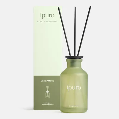 Zdjęcie produktu dla ipuro Classic, dyfuzor zapachowy z patyczkami, zapach bergamotki, pojemność 240 ml - odświeżacz powietrza, styl azjatycki