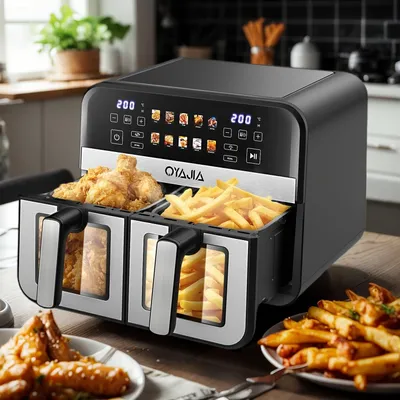Immagine prodotto di Friggitrice ad aria - Friggitrice - Forno a aria - Friggitrice ad aria - Forno - 10,5L DualZone con doppia cesta