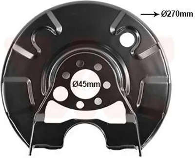 Produktbild von VAN WEZEL Spritzblech Bremsscheibe für VW GOLF II (19E, 1G1) Hinten Links 5813373 Ankerblech