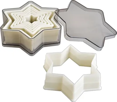 Produktbild von Ibili Glatter Sternförmiger Ausstecher 6 Einheiten Silber  Silber One Size