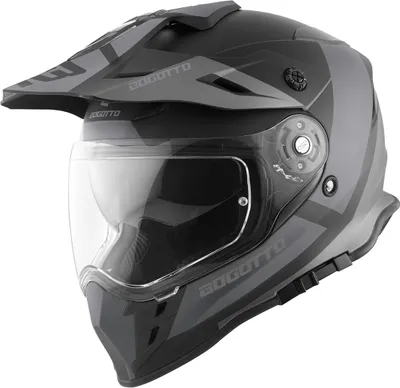 Image de Bogotto V331 Pro Tour casque enduro, noir/gris, XS