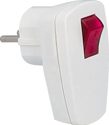 Produktbild von as-Schwabe Schutzkontakt-Winkelstecker Weiß max. Querschnitt 1,5mm² 230V IP20