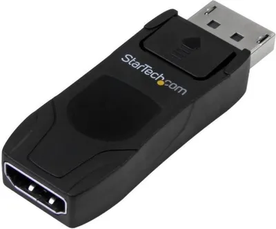 Produktbild von StarTech.com DisplayPort zu HDMI Adapter - 4K 30Hz Kompaktes DP 1.2 zu HDMI 1.4 Video Konverter - DP++ zu HDMI Monitor/TV - Passiver DP zu HDMI Kabeladapter - Verriegelter DP Anschluss