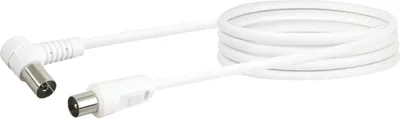 Image de Schwaiger Antennenkabel 75 dB mit Winkel 1,5m Weiß