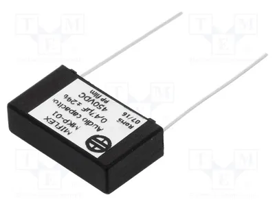 Obrázok produktu pre 1x Kondenzátor: 22,5 mm, 450 V DC, -25 ÷ 85 °C, typ MKP01EG447G-B - kondenzátor 0,47 µF, tolerancia 2 %
