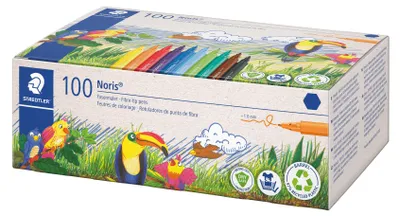 Image de STAEDTLER® 326 C100 Feutres Noris 100ST, lot pour la classe