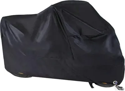 Produktbild von Motorradabdeckung, wasserdichte Plane 190T Oxford-Stoff mit Schlüsselloch, staubdicht, geeignet für Harley-Davidson, Honda, Suzuki (245 x 105 x 125 cm