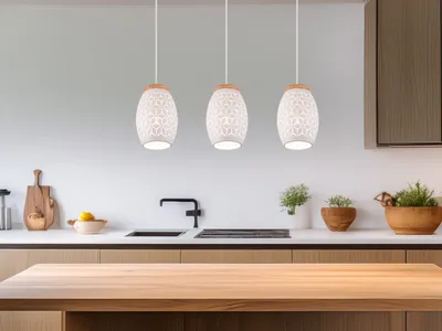 Produktbild von Reality Bidar Pendelleuchte E27  3-fach ⌀15cm Weiß Matt Höhenverstellbar