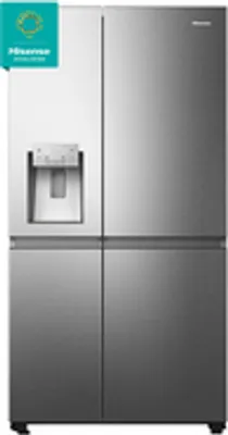 Obrázok produktu pre Hisense RS818N4TIC, Voľne stojaci, Americké dvere, Nerezová oceľ, Dotyk, LED, Na dverách