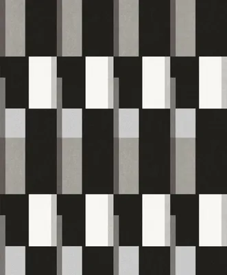 Obrázek produktu pro Khroma by Masureel Geometrické obrazce - černobílá tapeta - 630748 - 53 cm x 10,05 m