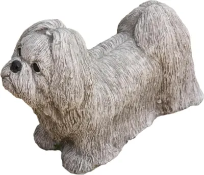 Produktbild von Schöner Shih-Tsu Hund aus Steinguss Neu Frostfest Witterungsbeständig SO-1400