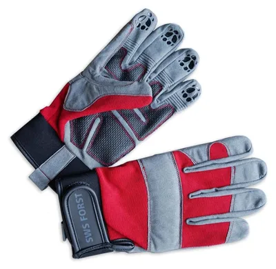Produktbild von SWS Leder Forsthandschuh Gartenhandschuh Super Grip mit Klettbandverschluss Größe M