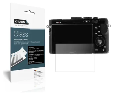 Produktbild von 2x Schutzfolie für Sony Cyber-Shot DSC-RX100 III matt - Anti-Shock 9H Folie dipos Glass Kunststoffglas