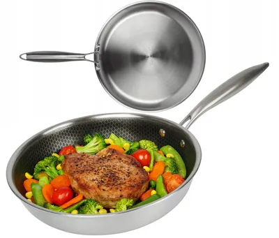 Produktbild von Edenberg Edelstahl Pfanne 28 cm Wabenstruktur Profi Induktion