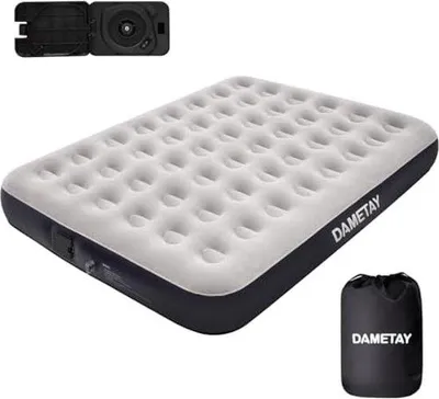 Produktbild von Elektrisch aufblasbares Luftbett für 2 Personen, Selbstauflaufmatratze für Camping und Reisen, 203 x 152 x 25 cm