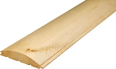 Produktbild von Profilbretter Profilholz Fassadenprofil Fasebretter HALBRUND 19x127mm Fichte 1,5m, 10 Stück