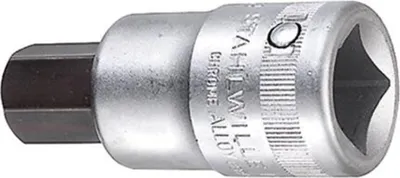 Produktbild von Steckschlüsseleinsatz 59 3/4 Zoll Innen-6-kant SW 22mm L.80mm STAHLWILLE