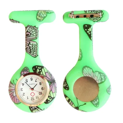 Produktbild von Nurse Watch Schwesternuhr Silikon  Krankenschwesternuhr Pulsuhr Kitteluhr Pflege Muster #26