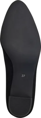 Produktbild von MARCO TOZZI Damen Pumps samtig weiches Obermaterial Blockabsatz 2-22437-43, Größe:36 EU, Farbe:Schwarz
