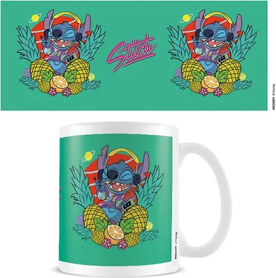 Produktbild von Lilo & Stitch - Kaffeebecher "You´re My Fave" PM4334 (Einheitsgröße) (Grün/Gelb/Orange)