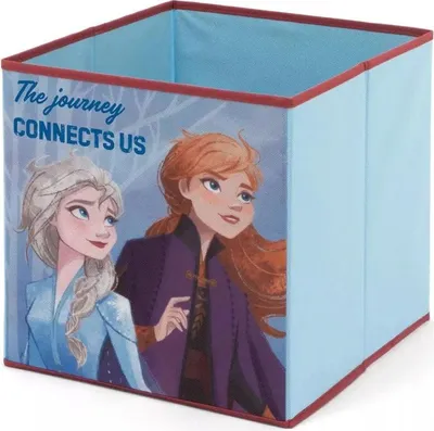 Produktbild von Disney Die Eiskönigin Elsa Kinder Spielzeug Korb Box Spielzeugkiste 31x31x31 cm