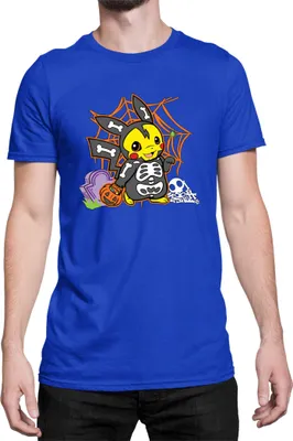 Immagine prodotto di Maglietta da uomo Japan Manga Anime Comics Pokemon 038, Man 3XL , Bleu