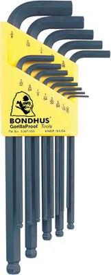 Produktbild von Bondhus Winkelschlüssel-Set BLX13 13-tlg. - Kugelkopf Lang, Stiftschlüssel Satz