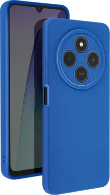 Produktbild von Avizar, SoftGlow Silikonhülle für Xiaomi Redmi 14C, geschützte Kamera, Blau