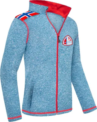 Produktbild von Nebulus Fleecejacke NORSKY Herren, warme Fleece Jacke, mit langem Full-Zip Reißverschluss, P4954 - Herren, blau meliert, M