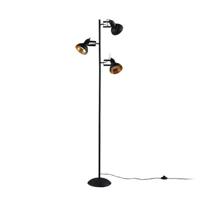 Zdjęcie produktu dla Lampa podłogowa Lindby Lilly, czarny, metal, 170cm, E14
