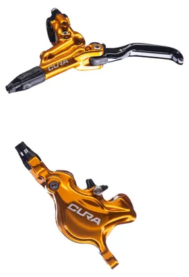 Image de Étriers de frein pour vélo, type flat mount, finition dorée, marque Formula
