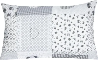 Image de Taie d'oreiller en coton - 50x70 cm - Gris