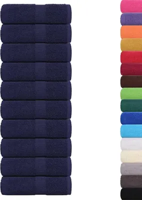 Produktbild von vidaXL Gästetücher FROGN 10 Stk. Marineblau 30x50 cm 360 g/m²