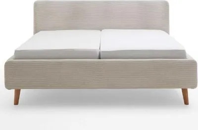 Produktbild von Bett Madras 160x200cm mit Lagerung Rippe Samt - beige