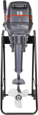 Produktbild von Außenborder Transportwagen Bootsmotor Trolley faltbarer Motorständer mit 2 Gummirädern Tragkraft 40kg klappbar kaltgewalzter Stahl Einbrennlack für Außenbordmotor bis 30PS Lagerung Reparatur Werkstatt