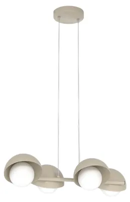 Obrázok produktu pre Závesná lampa BOOM, béžová, 4xG9x15W, kov, rozmery: 120x60x32 cm, IP20, Emibig