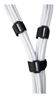 Obrázek produktu pro Deltaco CM10S, Stahovací páska typu Hook & loop, Sychý zip, Černá