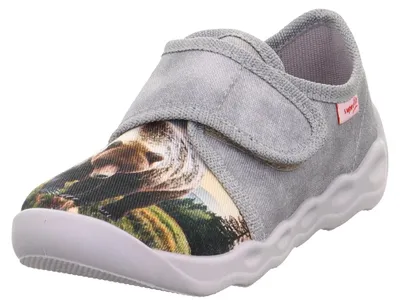 Produktbild von Superfit Jungen BUBBLE Hausschuhe, GRAU 2040