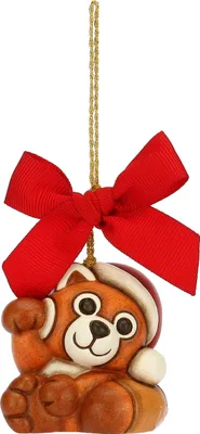 Produktbild von THUN 'Weihnachtsschmuck Panda rot, klein' 2022