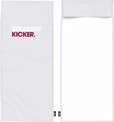 Produktbild von STRASSENKICKER Fitness Training Sport Handtuch mit Flap und Tasche by LP10 Hellgrau